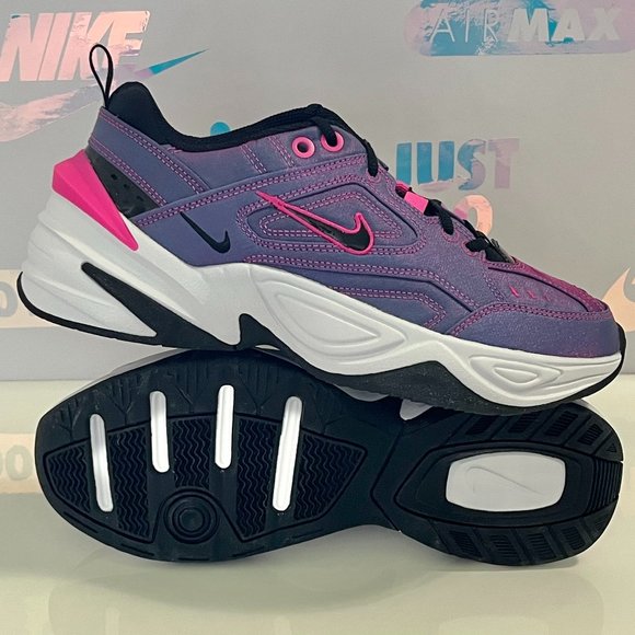 New Nike M2K Tekno Women's Sneaker Shoes Size 6.5 Fuchsia Pink Purple AV4221-600 - Picture 2 of 6
